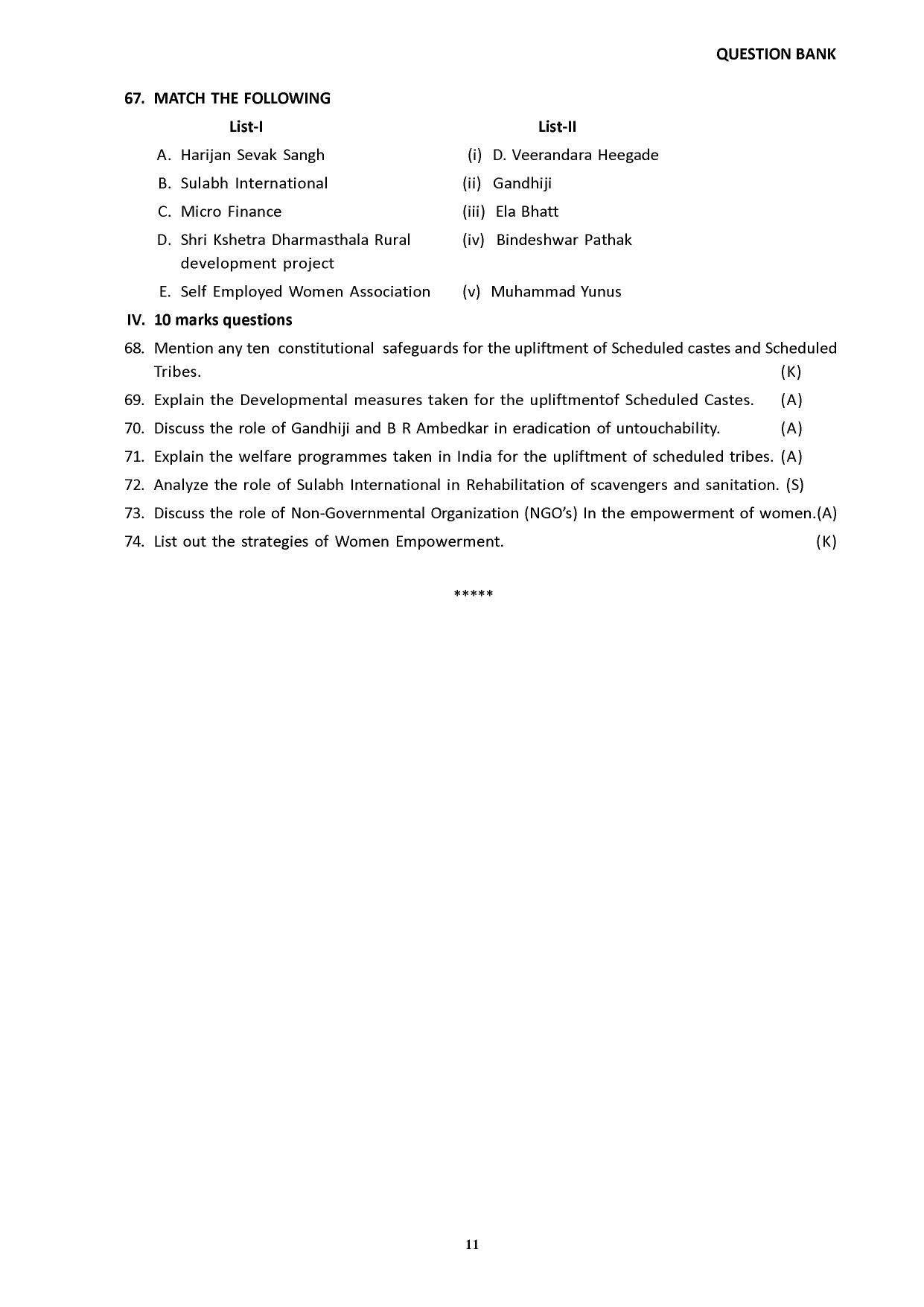 Karnataka 2nd PUC Question Bank for Sociology - Page 19