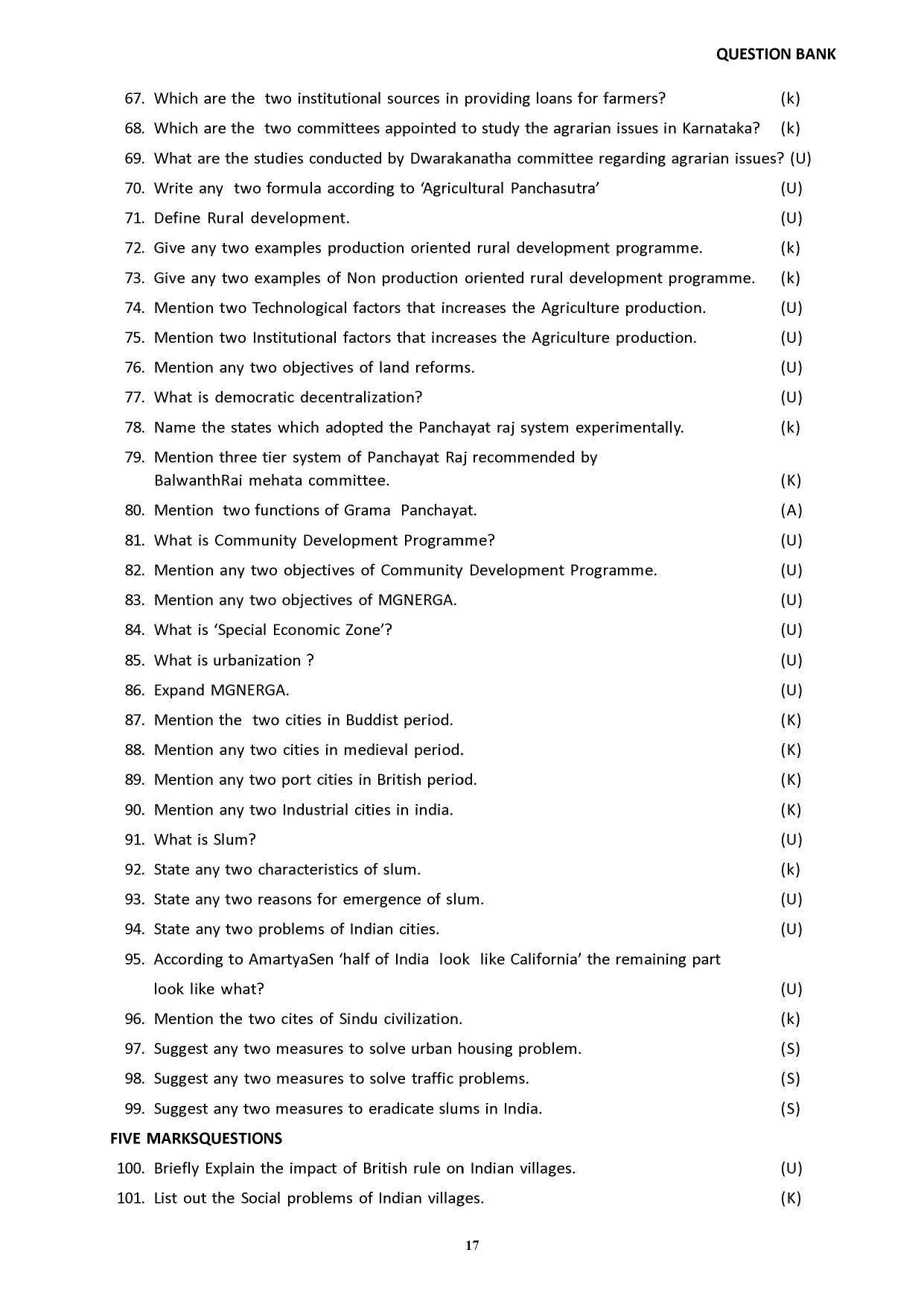 Karnataka 2nd PUC Question Bank for Sociology - Page 25