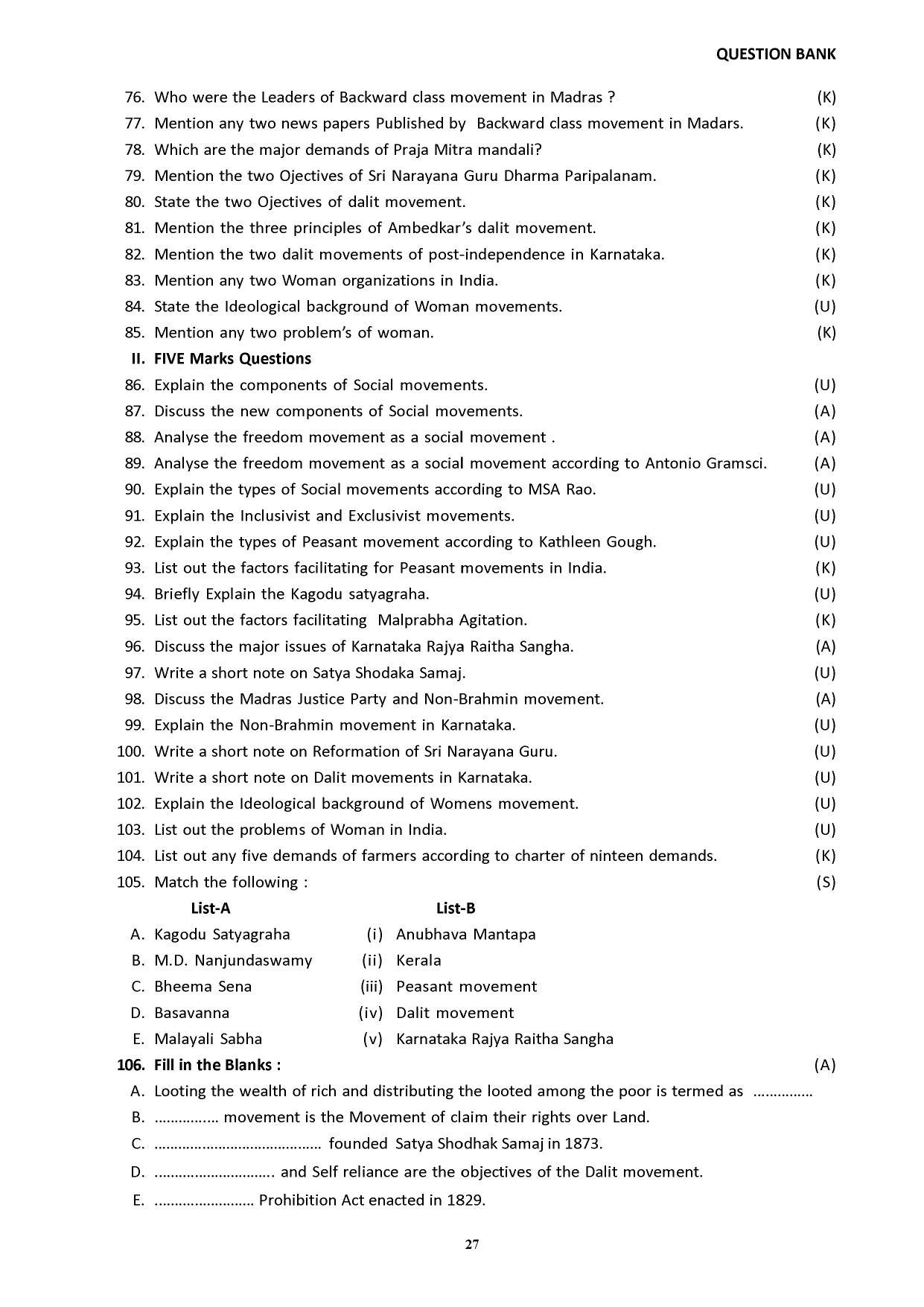Karnataka 2nd PUC Question Bank for Sociology - Page 35