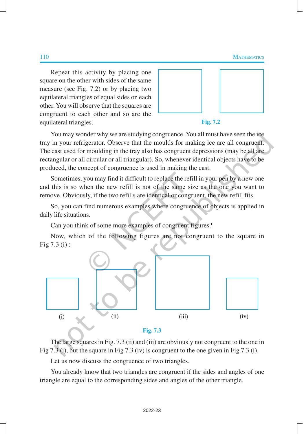 NCERT Book for Class 9 Maths Chapter 7 Triangles - Page 2