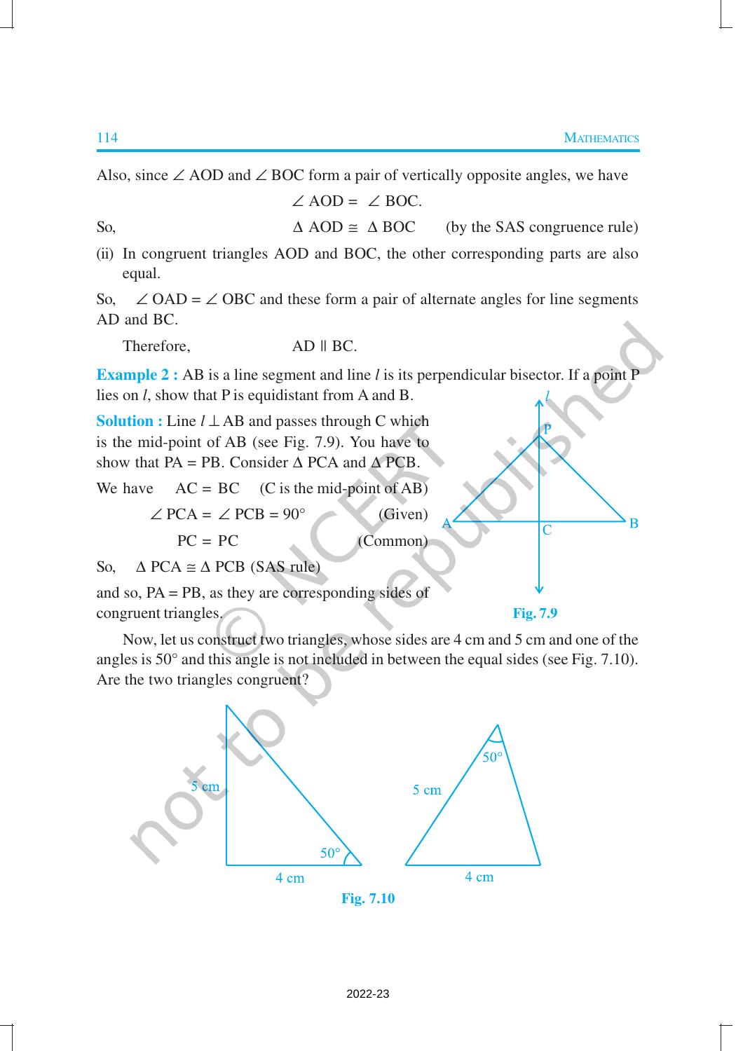 NCERT Book for Class 9 Maths Chapter 7 Triangles - Page 6
