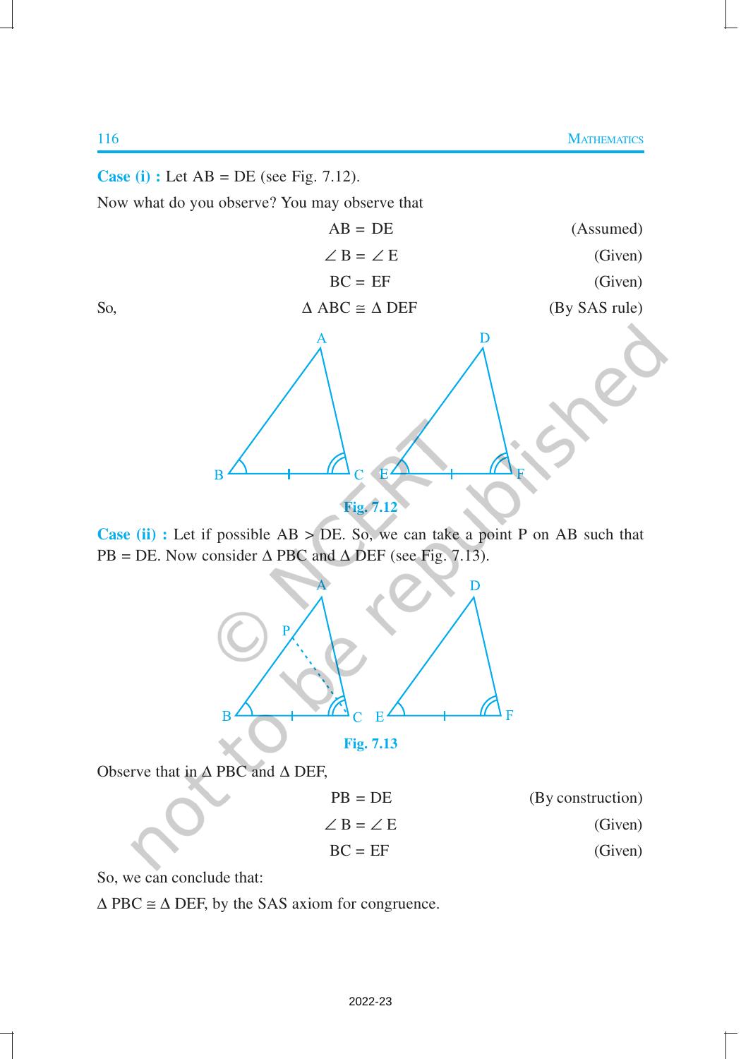NCERT Book for Class 9 Maths Chapter 7 Triangles - Page 8