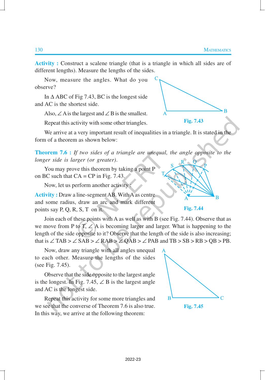 NCERT Book for Class 9 Maths Chapter 7 Triangles - Page 22