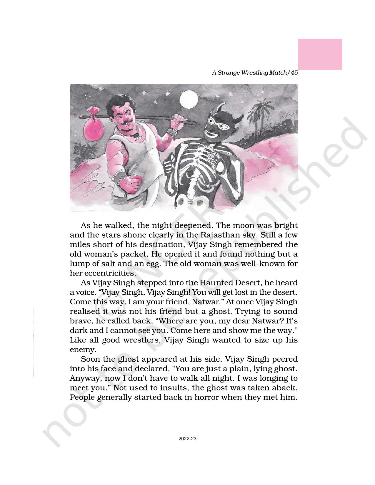 NCERT Book for Class 6 English(A Pact with the Sun) : Chapter 10-A Strange Wrestling Match - Page 3