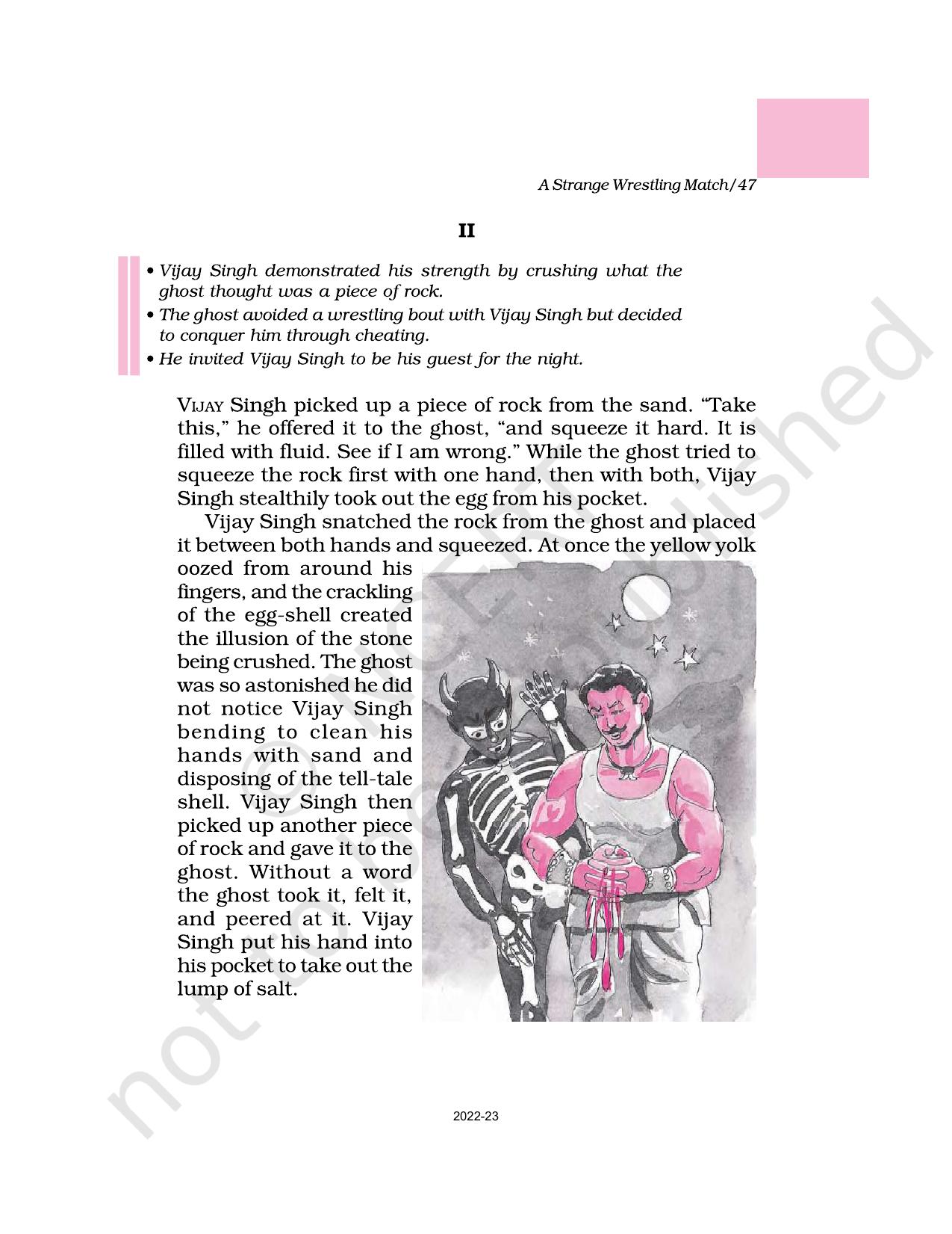NCERT Book for Class 6 English(A Pact with the Sun) : Chapter 10-A Strange Wrestling Match - Page 5
