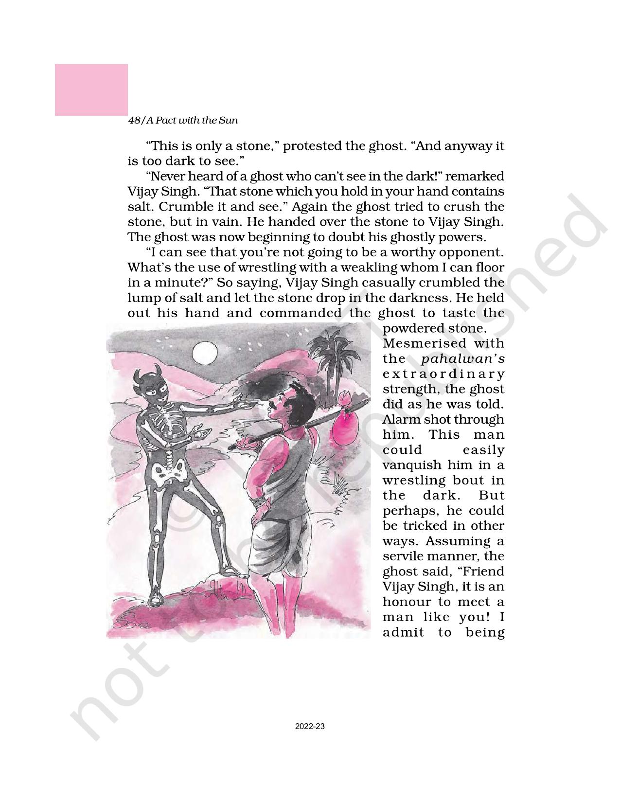 NCERT Book for Class 6 English(A Pact with the Sun) : Chapter 10-A Strange Wrestling Match - Page 6