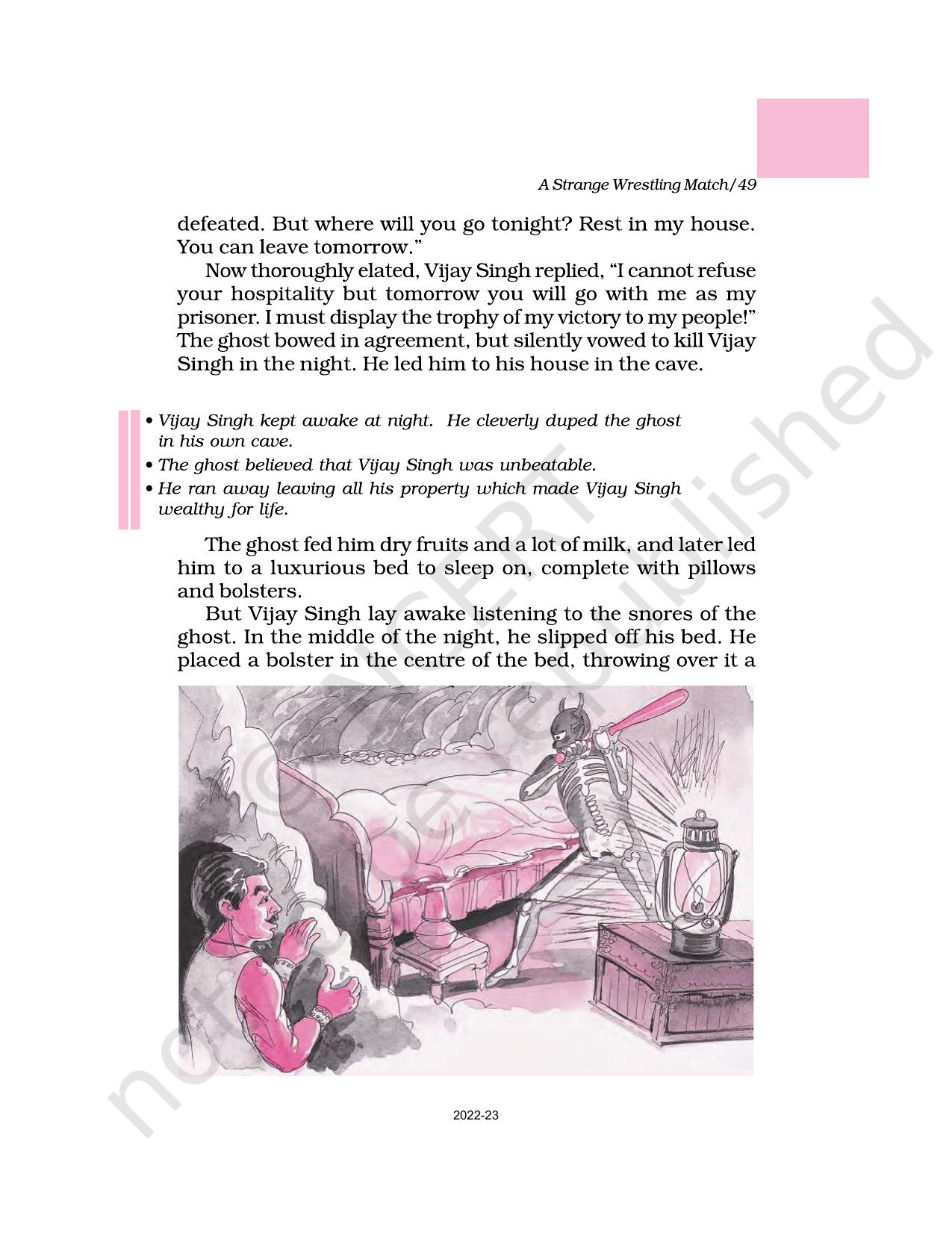 NCERT Book for Class 6 English(A Pact with the Sun) : Chapter 10-A Strange Wrestling Match - Page 7