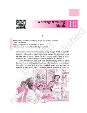 NCERT Book for Class 6 English(A Pact with the Sun) : Chapter 10-A Strange Wrestling Match