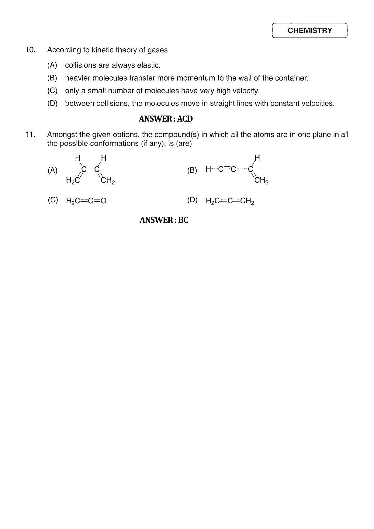 JEE 2011 Paper I Question Paper - Page 5