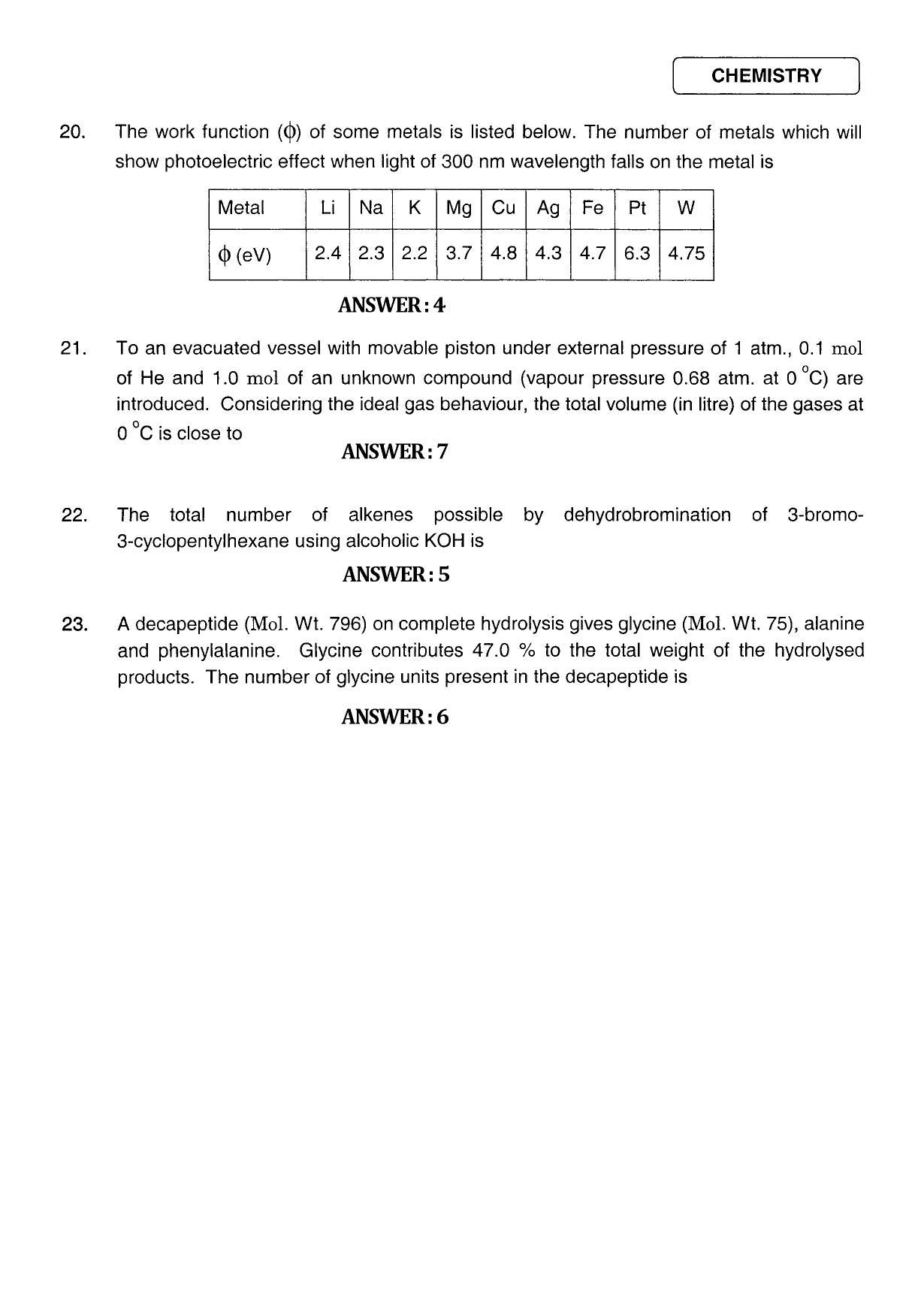 JEE 2011 Paper I Question Paper - Page 9