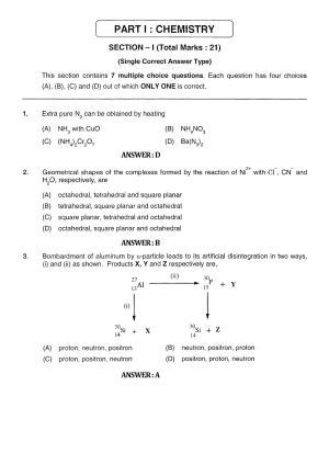 JEE 2011 Paper I Question Paper