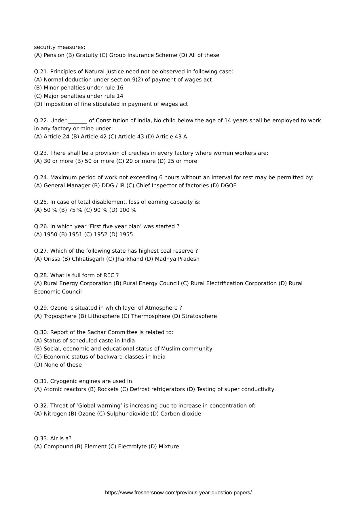 SCERT Assam 2008 General Knowledge D.El.Ed PET Model Paper - Page 3