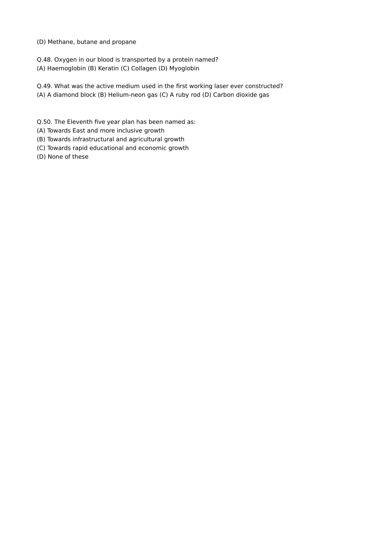SCERT Assam 2008 General Knowledge D.El.Ed PET Model Paper - Page 5