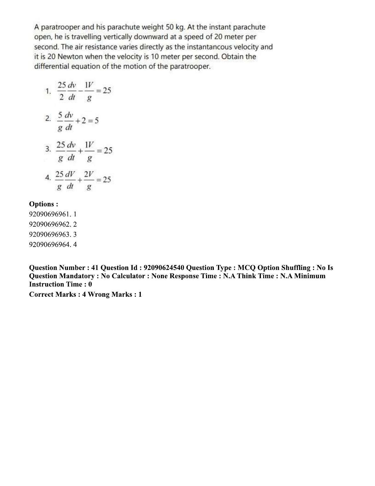 CUET PG 2023: SCQP29 – Atmospheric Science (Hin) - Shift 3 (24-06-2023) Question Paper  - Page 40