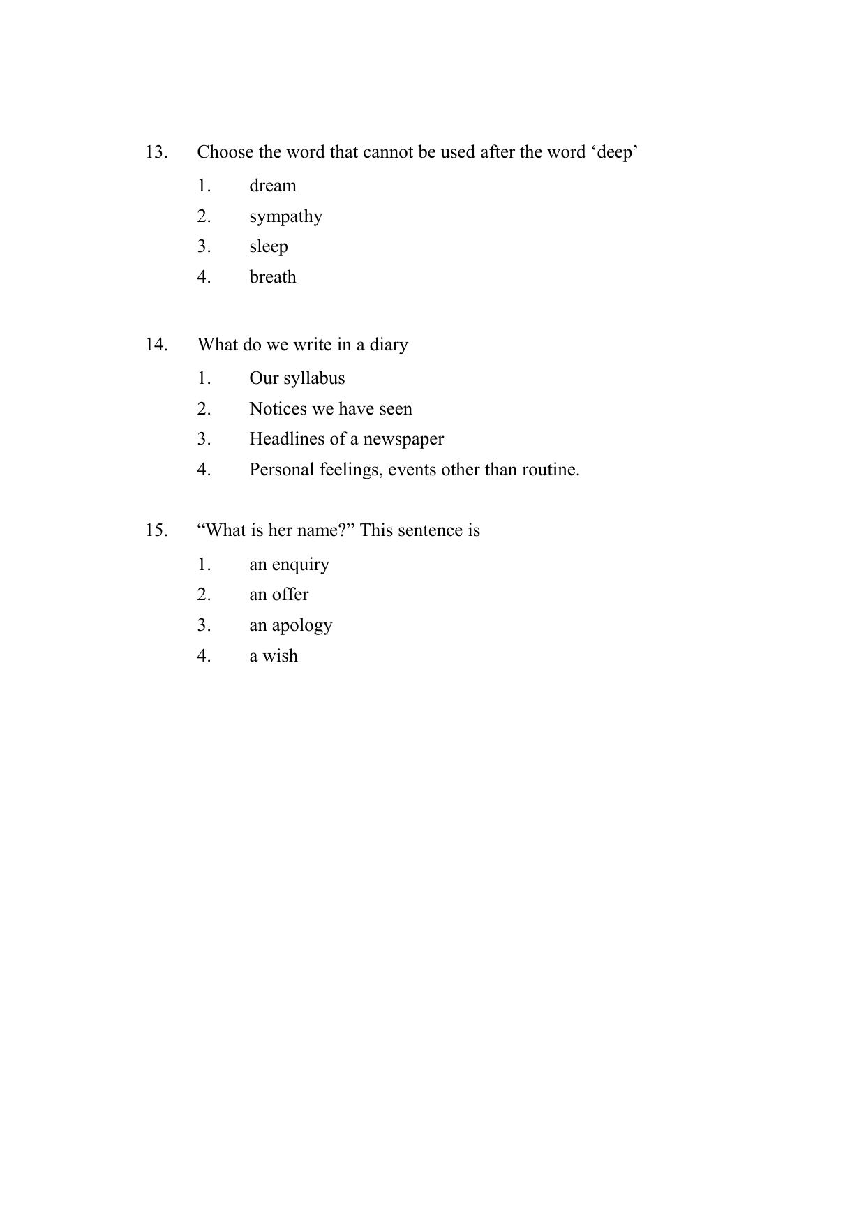 AP DEECET MATHEMATICS (English Medium) 2021 Question Paper - Page 4