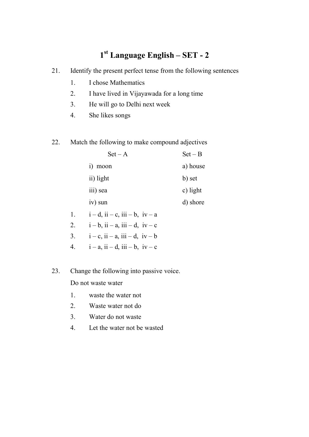 AP DEECET MATHEMATICS (English Medium) 2021 Question Paper - Page 7