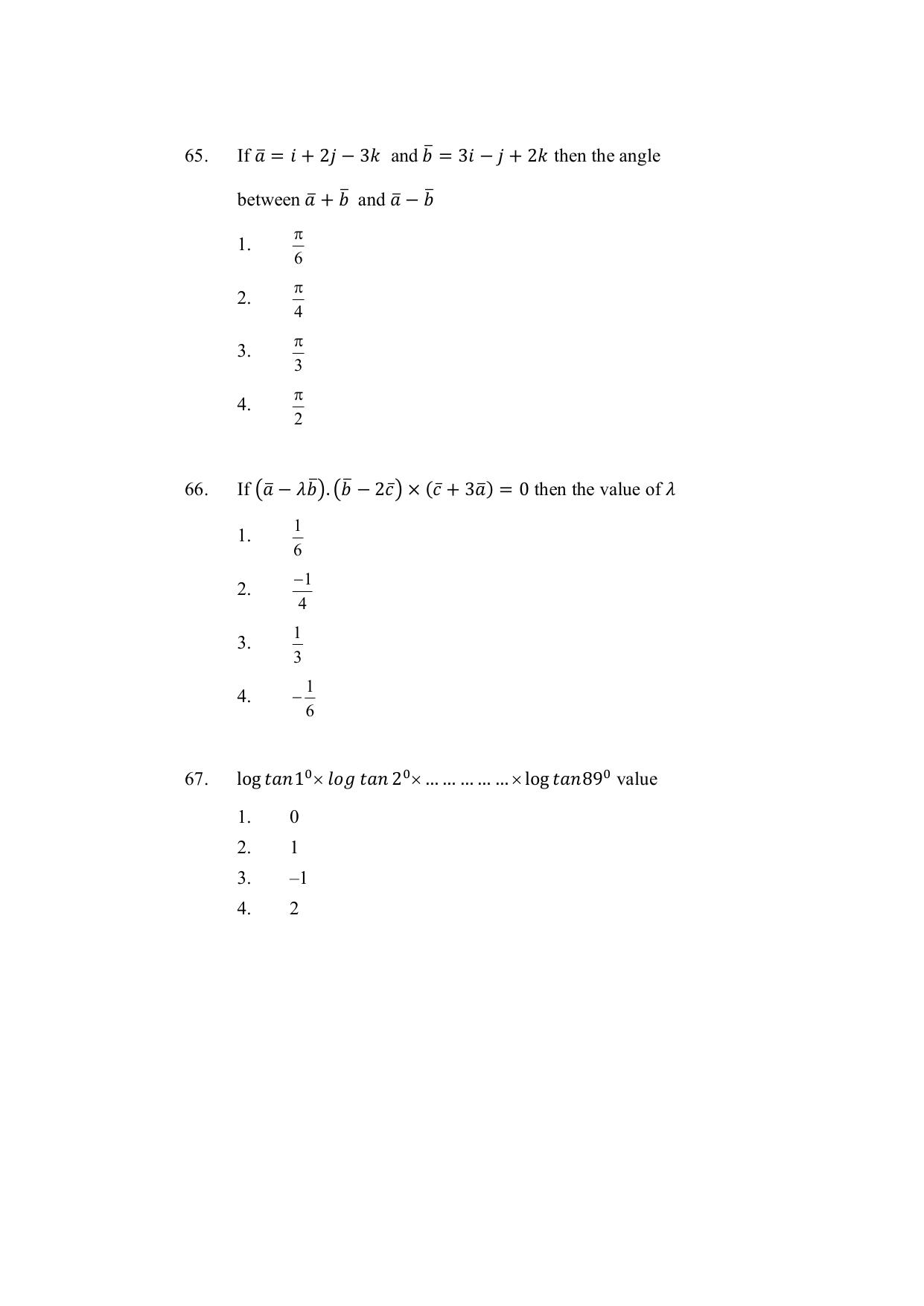 AP DEECET MATHEMATICS (English Medium) 2021 Question Paper - Page 20