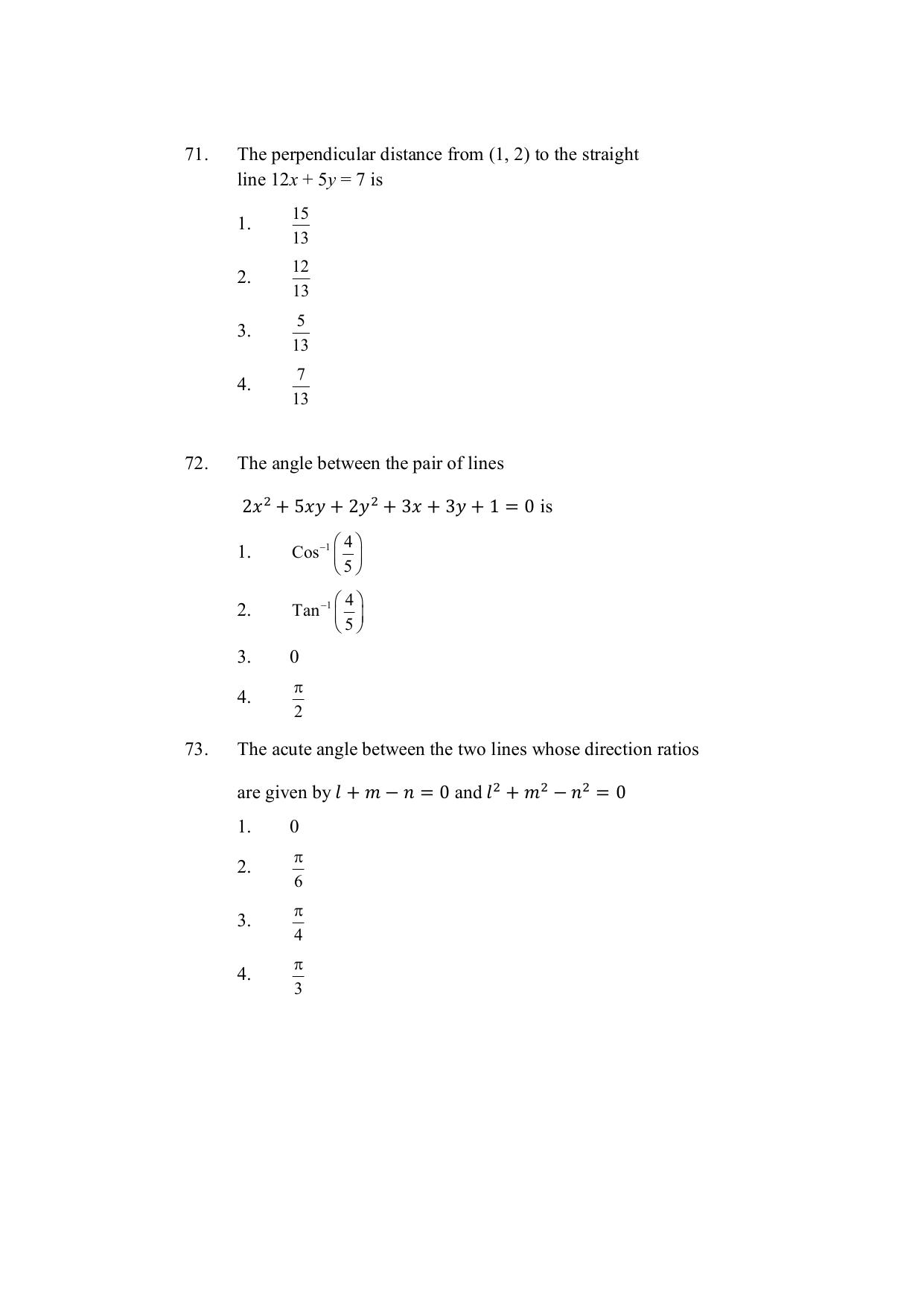AP DEECET MATHEMATICS (English Medium) 2021 Question Paper - Page 22