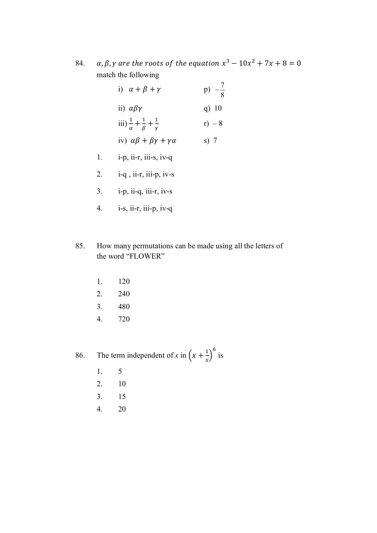 AP DEECET MATHEMATICS (English Medium) 2021 Question Paper - Page 26