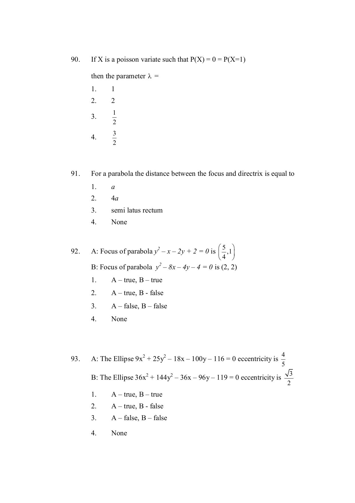 AP DEECET MATHEMATICS (English Medium) 2021 Question Paper - Page 28