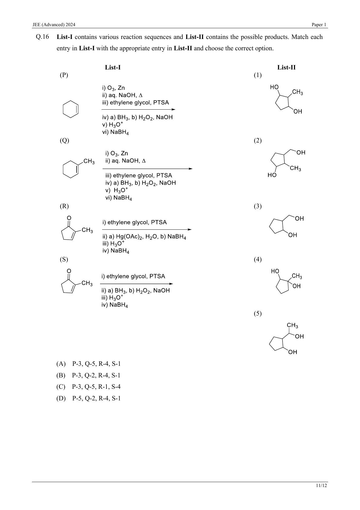 JEE (Advanced) 2024 Paper I - Mathematics Question Paper - Page 29