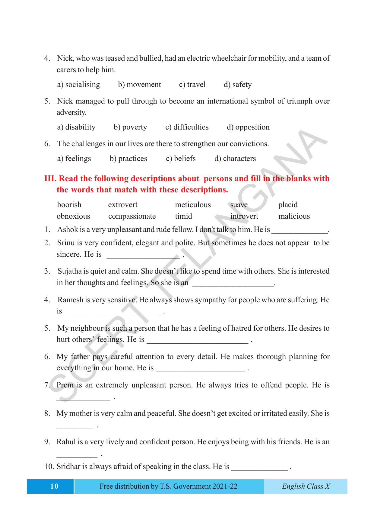 TS SCERT Class 10 EnglishText Book - Page 20