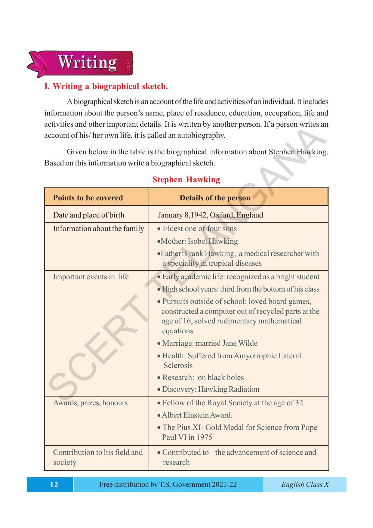 TS SCERT Class 10 EnglishText Book - Page 22