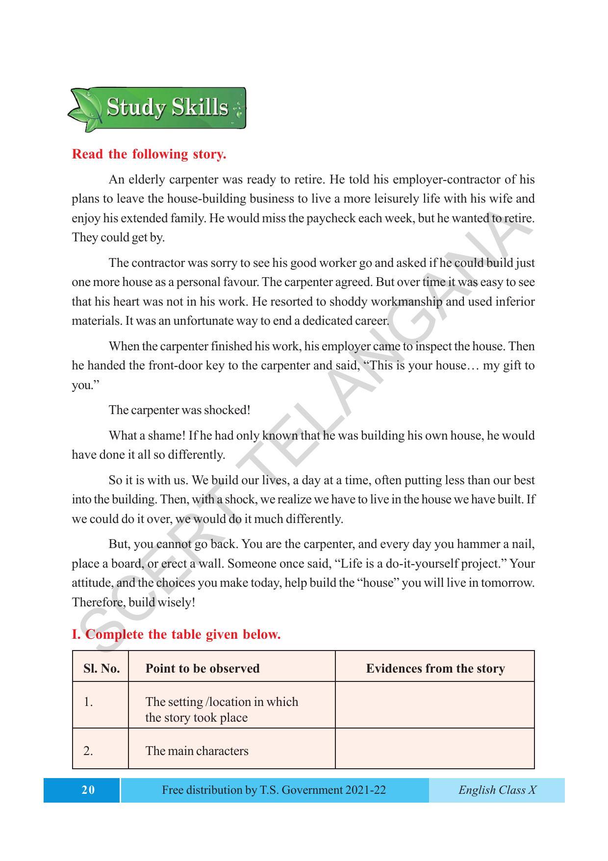 TS SCERT Class 10 EnglishText Book - Page 30