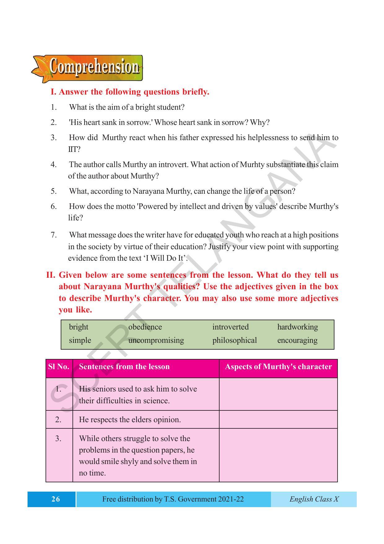 TS SCERT Class 10 EnglishText Book - Page 36