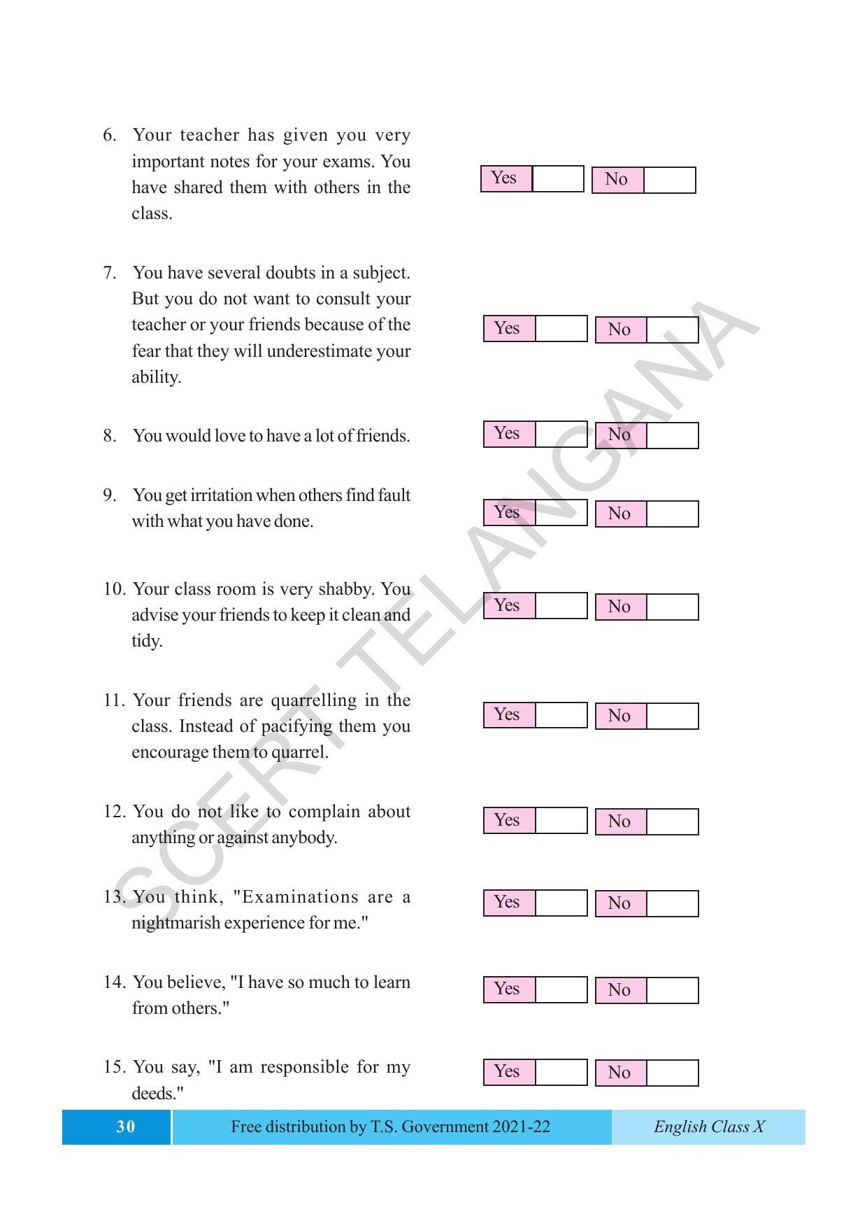 TS SCERT Class 10 EnglishText Book - Page 40