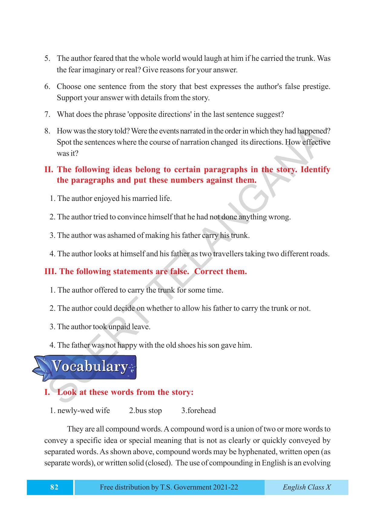 TS SCERT Class 10 EnglishText Book - Page 92