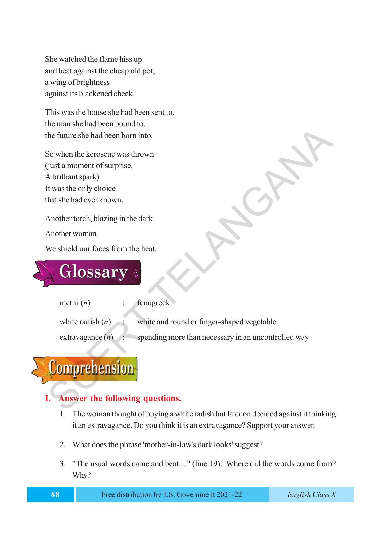 TS SCERT Class 10 EnglishText Book - Page 98