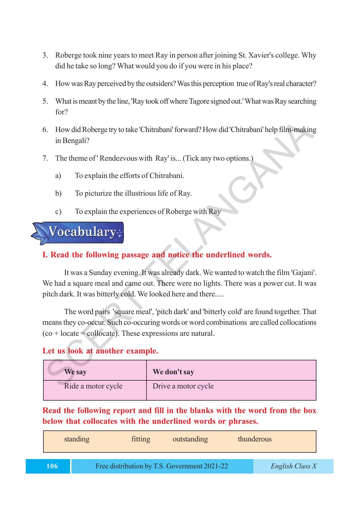 TS SCERT Class 10 EnglishText Book - Page 116