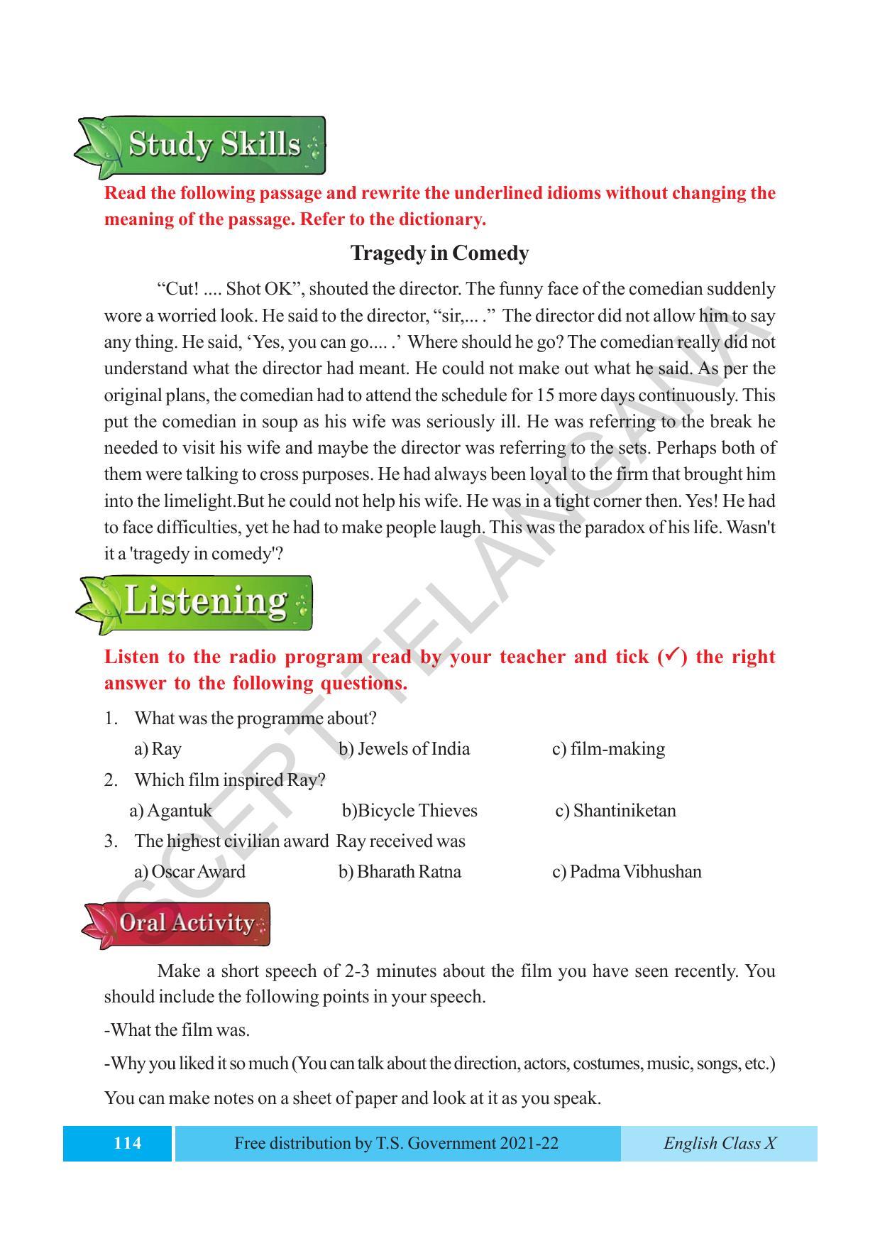 TS SCERT Class 10 EnglishText Book - Page 124