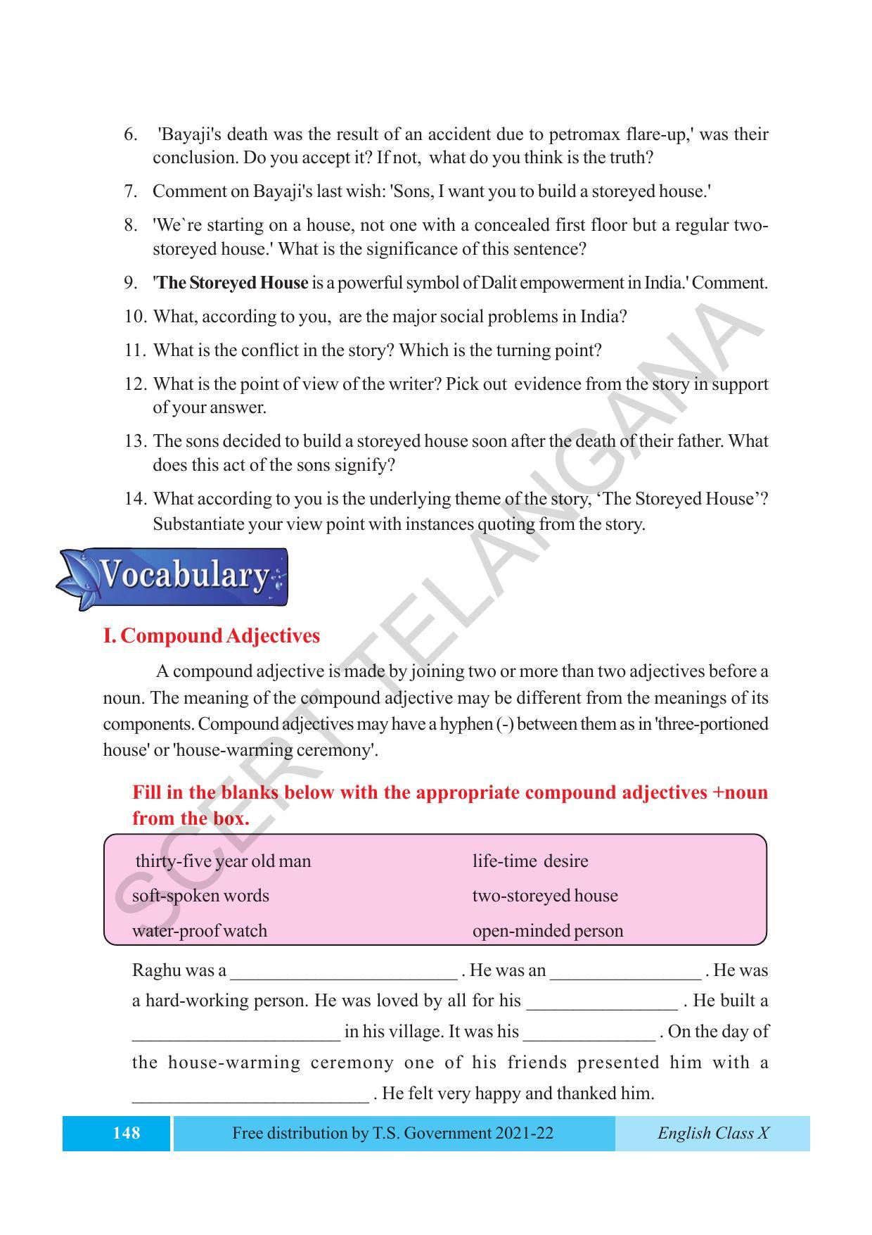 TS SCERT Class 10 EnglishText Book - Page 158