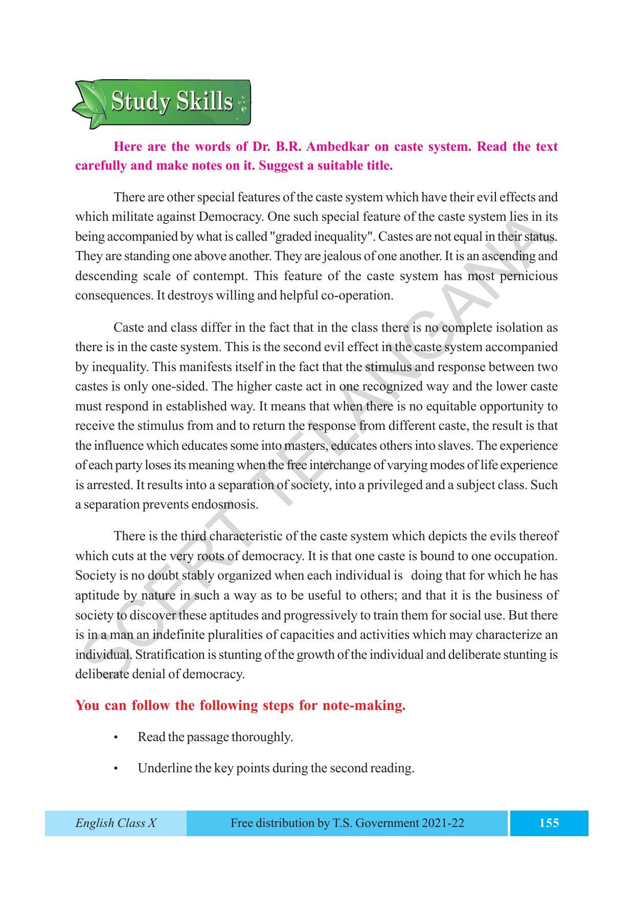 TS SCERT Class 10 EnglishText Book - Page 165