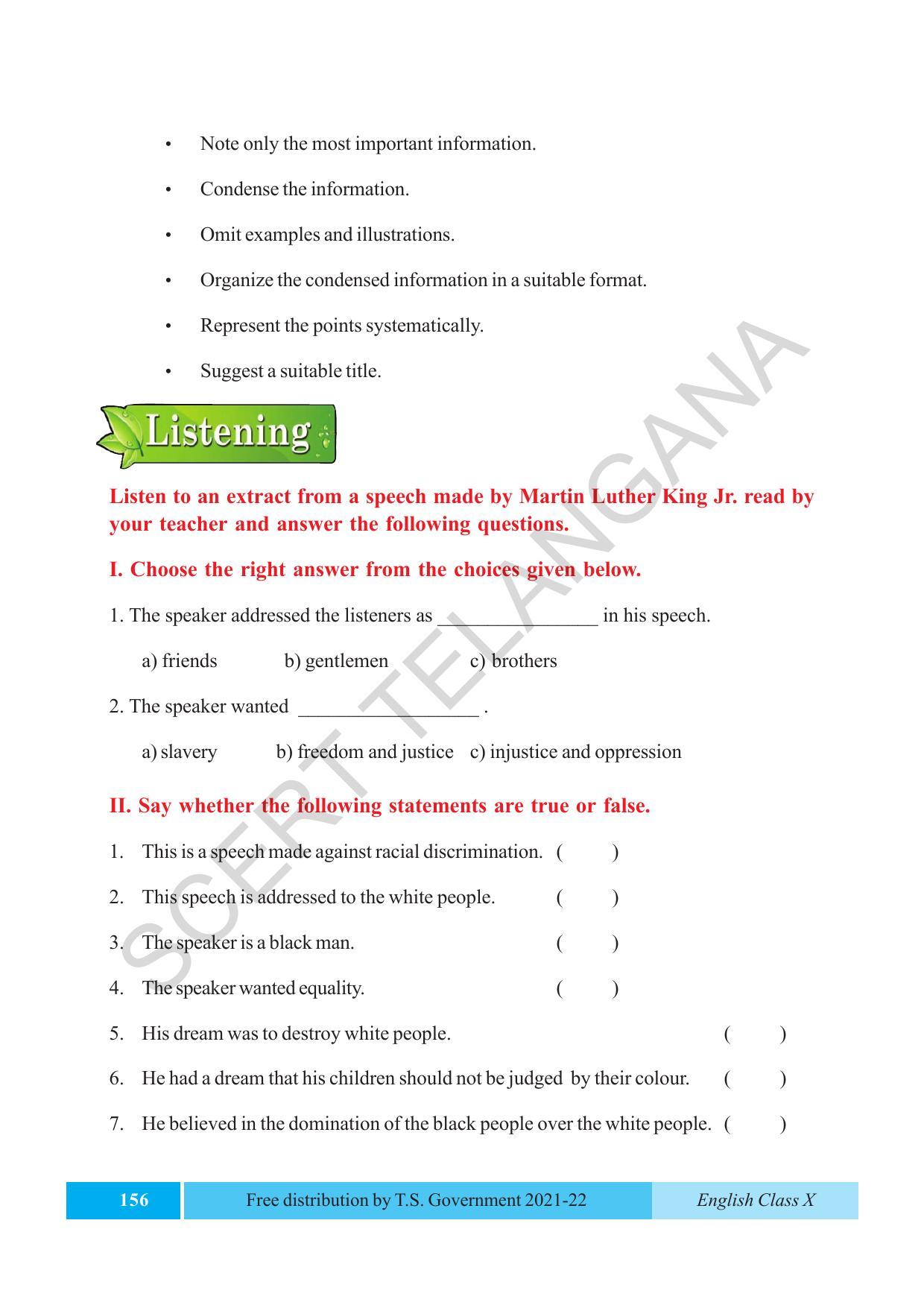 TS SCERT Class 10 EnglishText Book - Page 166