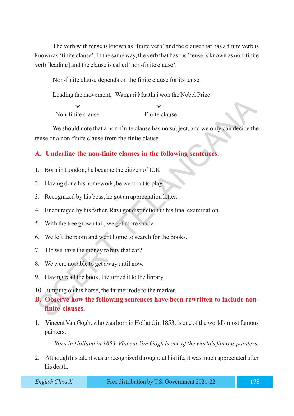 TS SCERT Class 10 EnglishText Book - Page 185