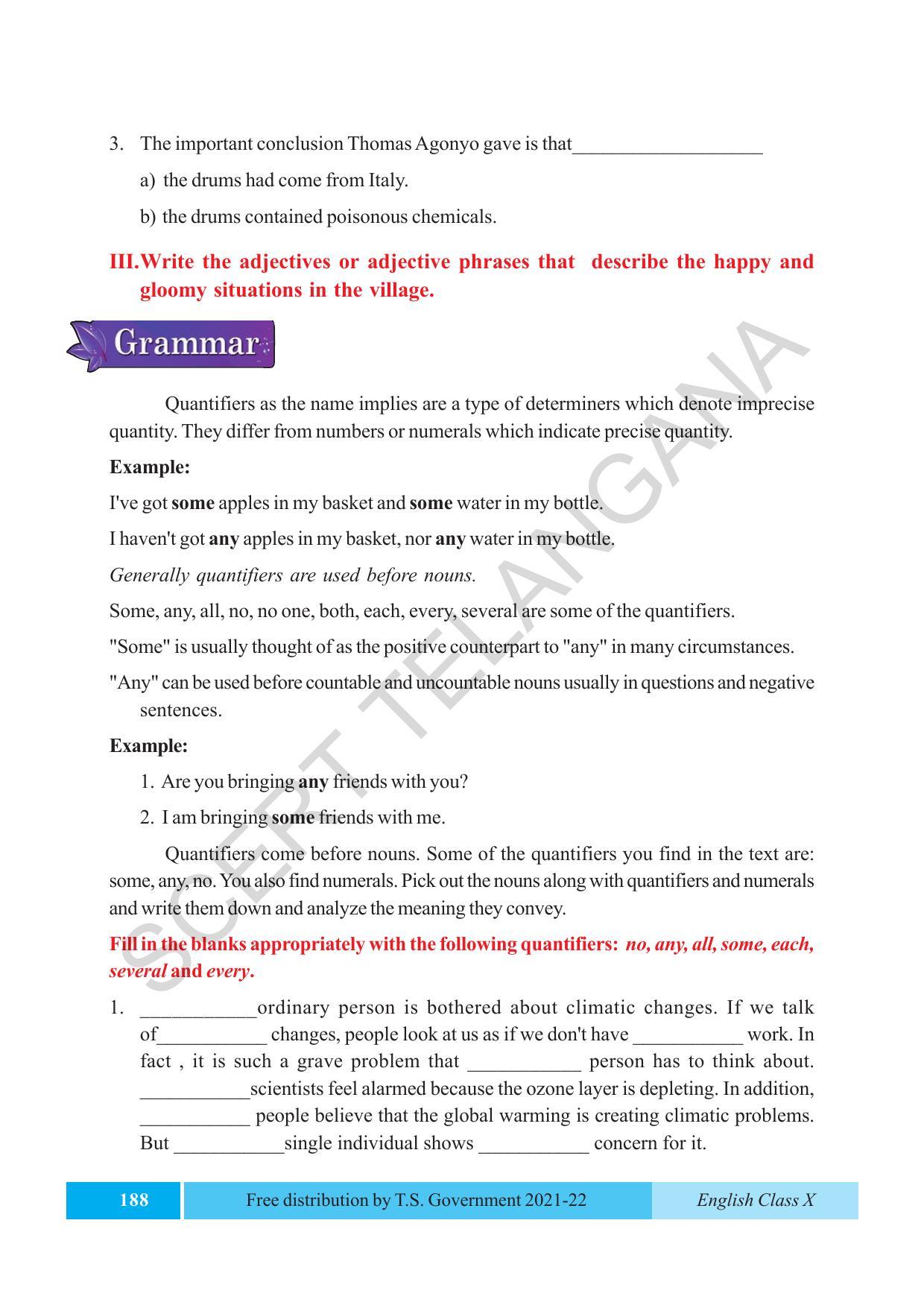 TS SCERT Class 10 EnglishText Book - Page 198
