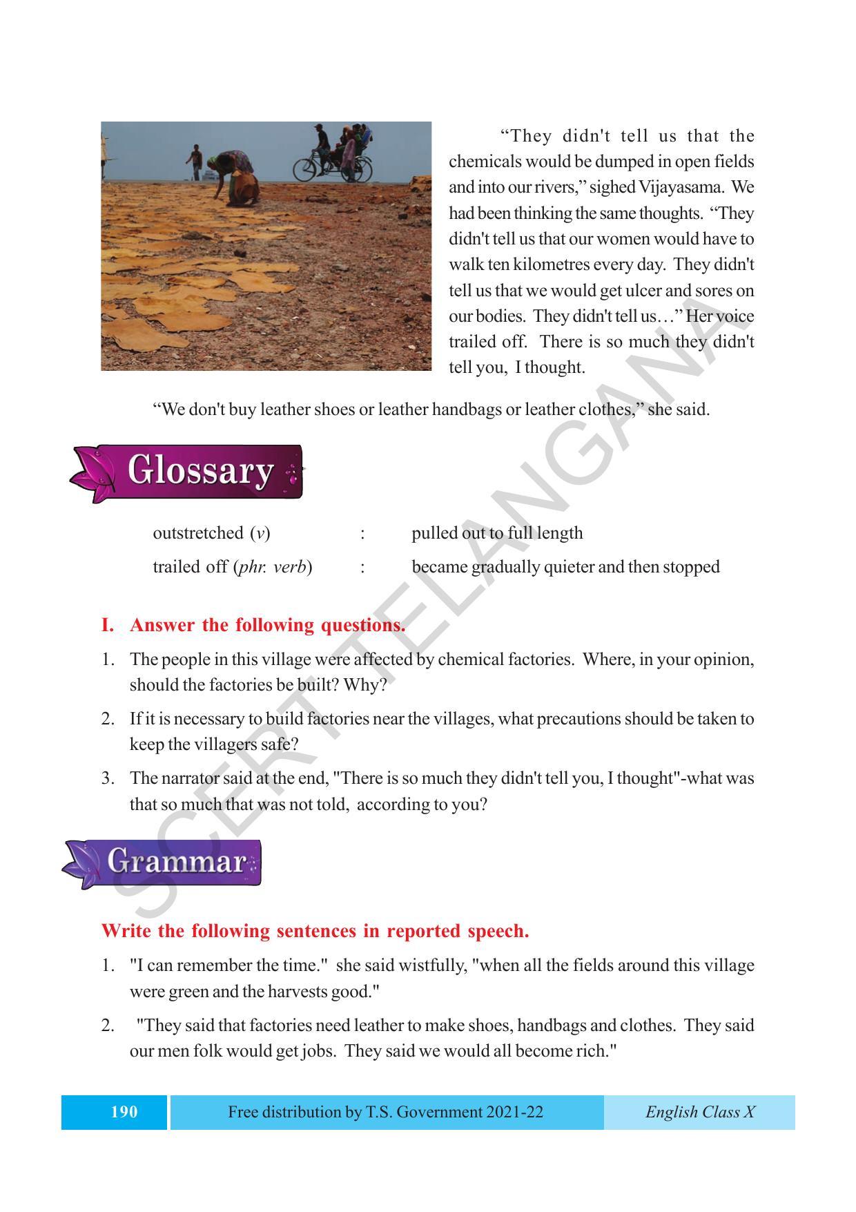 TS SCERT Class 10 EnglishText Book - Page 200
