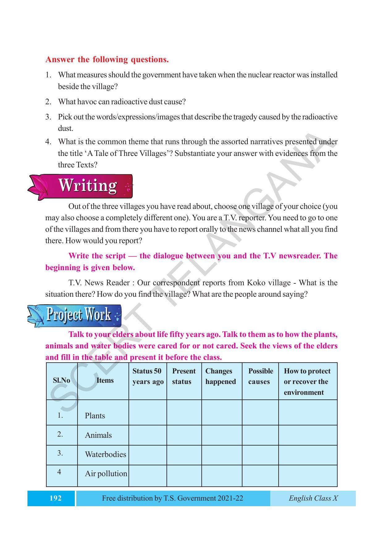 TS SCERT Class 10 EnglishText Book - Page 202