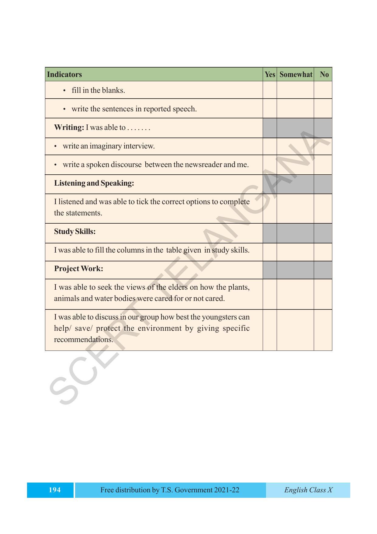 TS SCERT Class 10 EnglishText Book - Page 204