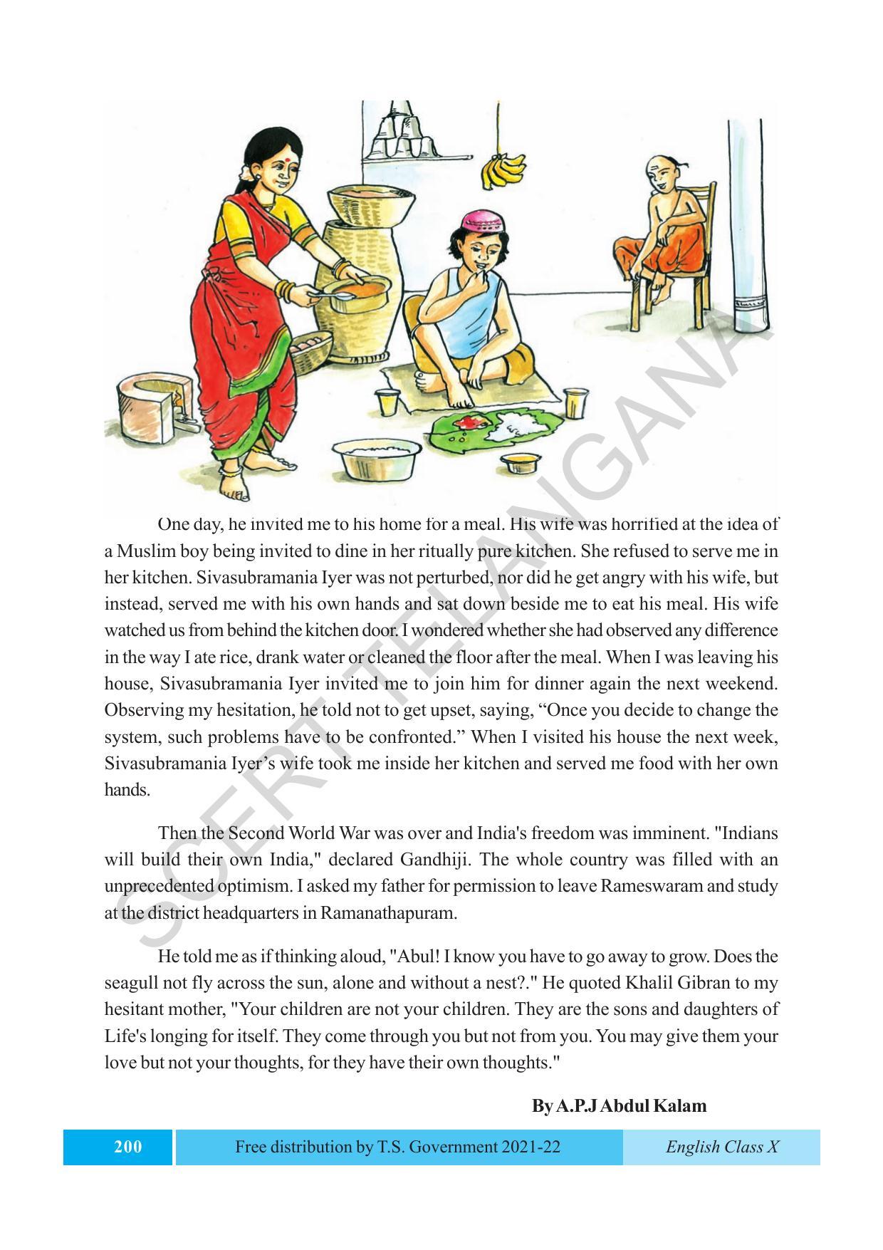 TS SCERT Class 10 EnglishText Book - Page 210