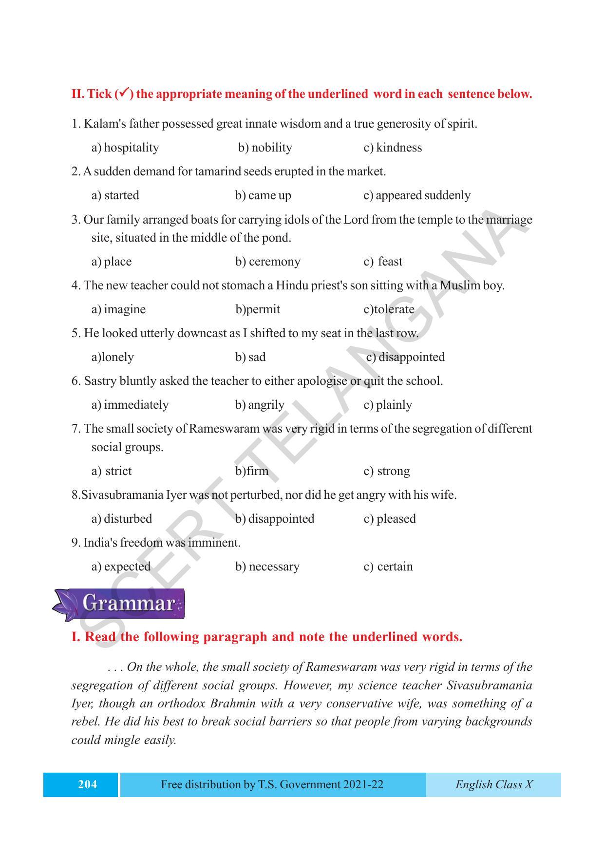 TS SCERT Class 10 EnglishText Book - Page 214
