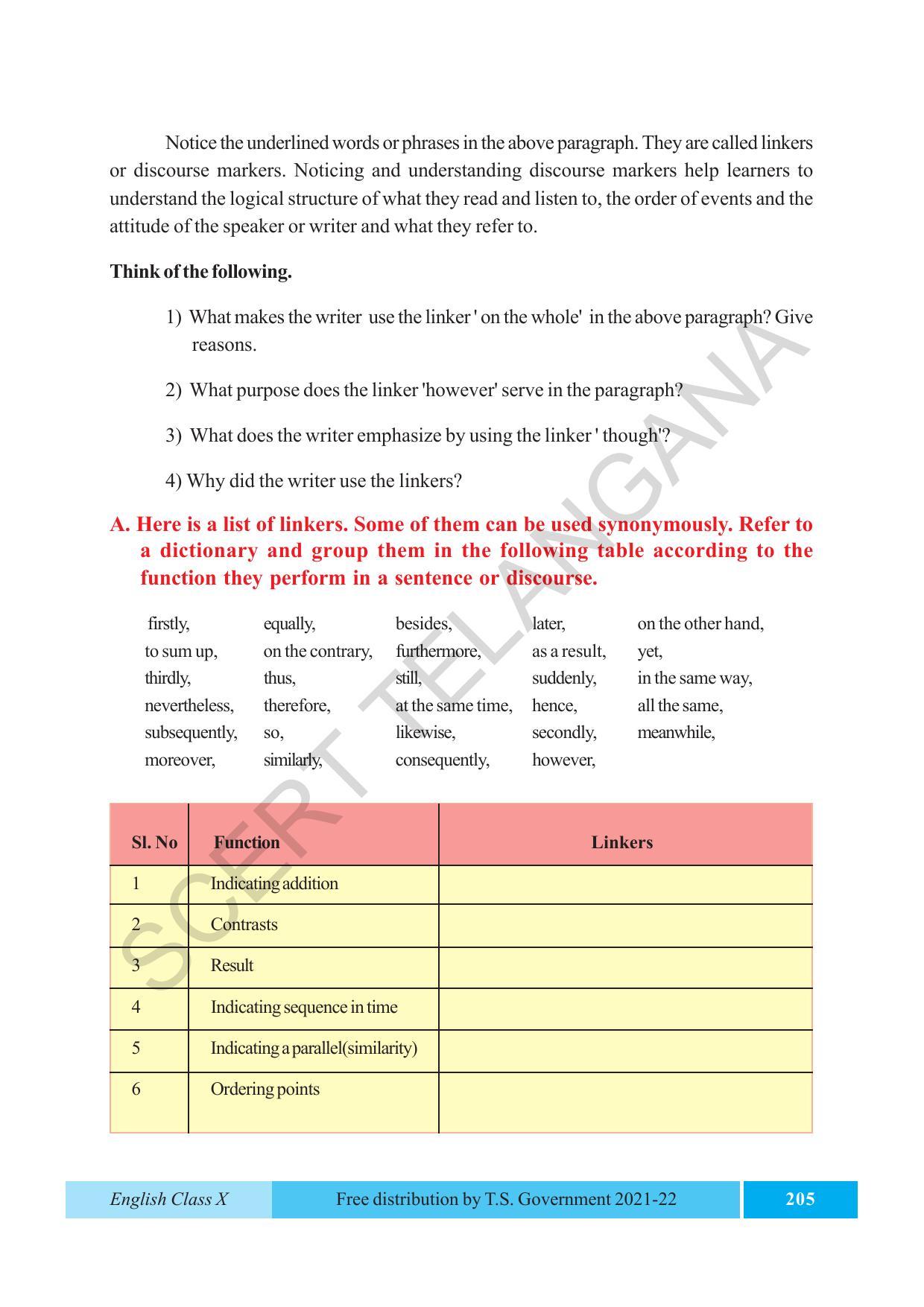 TS SCERT Class 10 EnglishText Book - Page 215