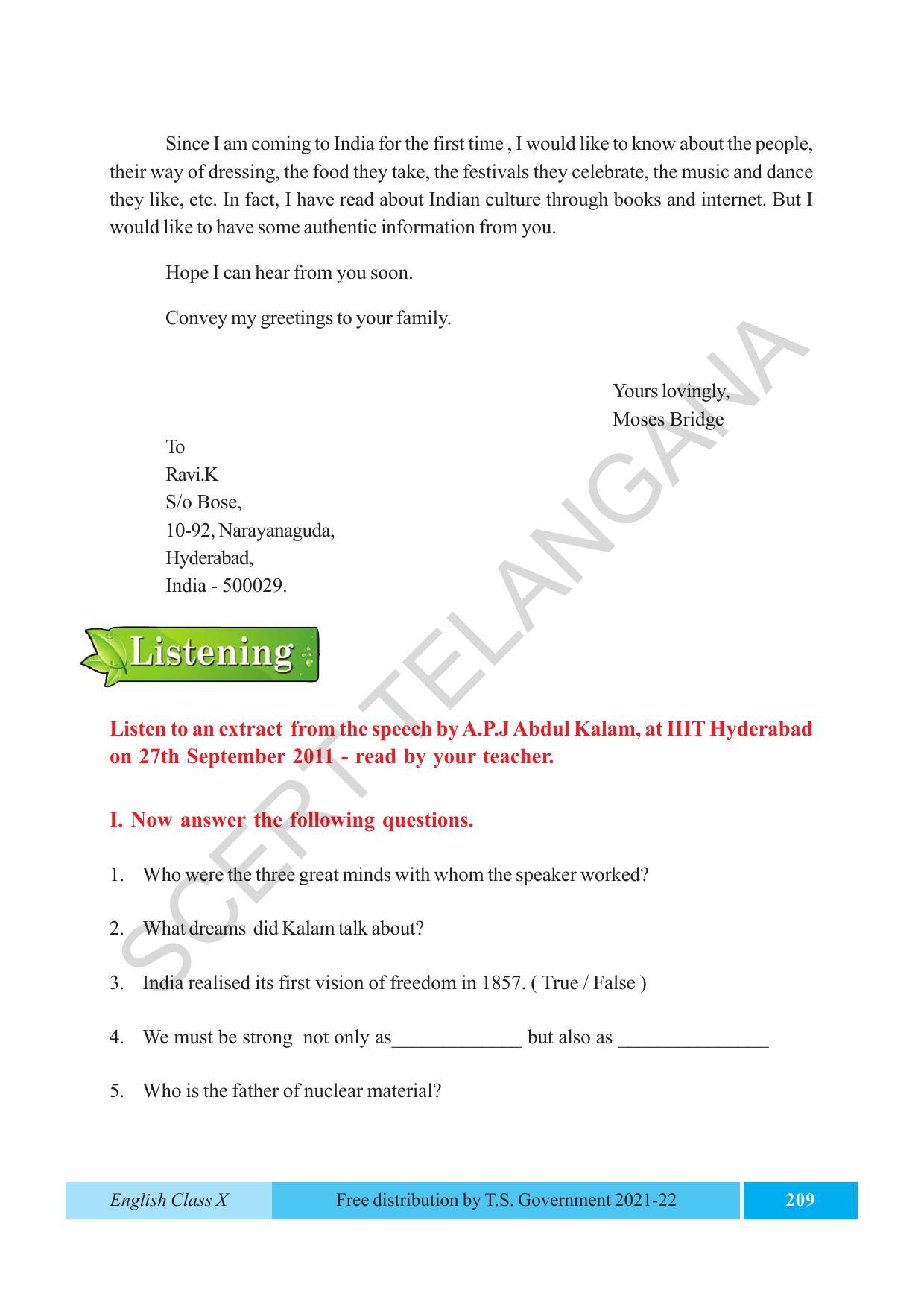 TS SCERT Class 10 EnglishText Book - Page 219