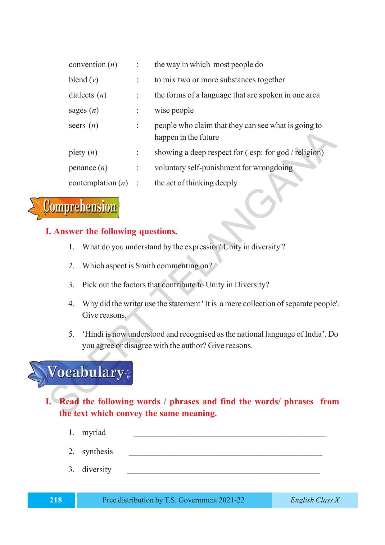 TS SCERT Class 10 EnglishText Book - Page 228