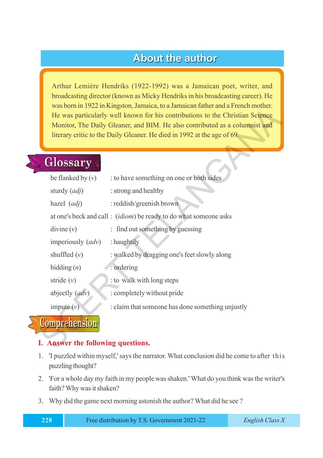 TS SCERT Class 10 EnglishText Book - Page 238