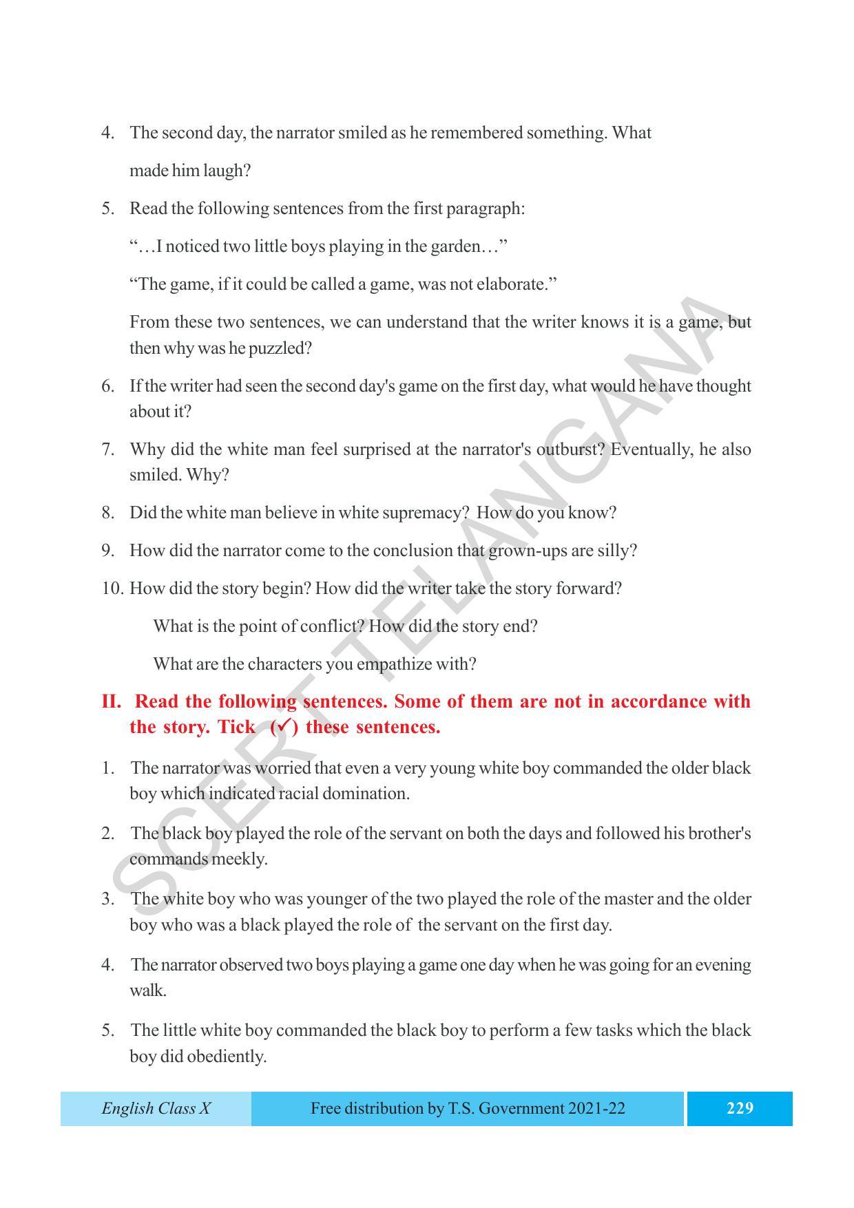 TS SCERT Class 10 EnglishText Book - Page 239