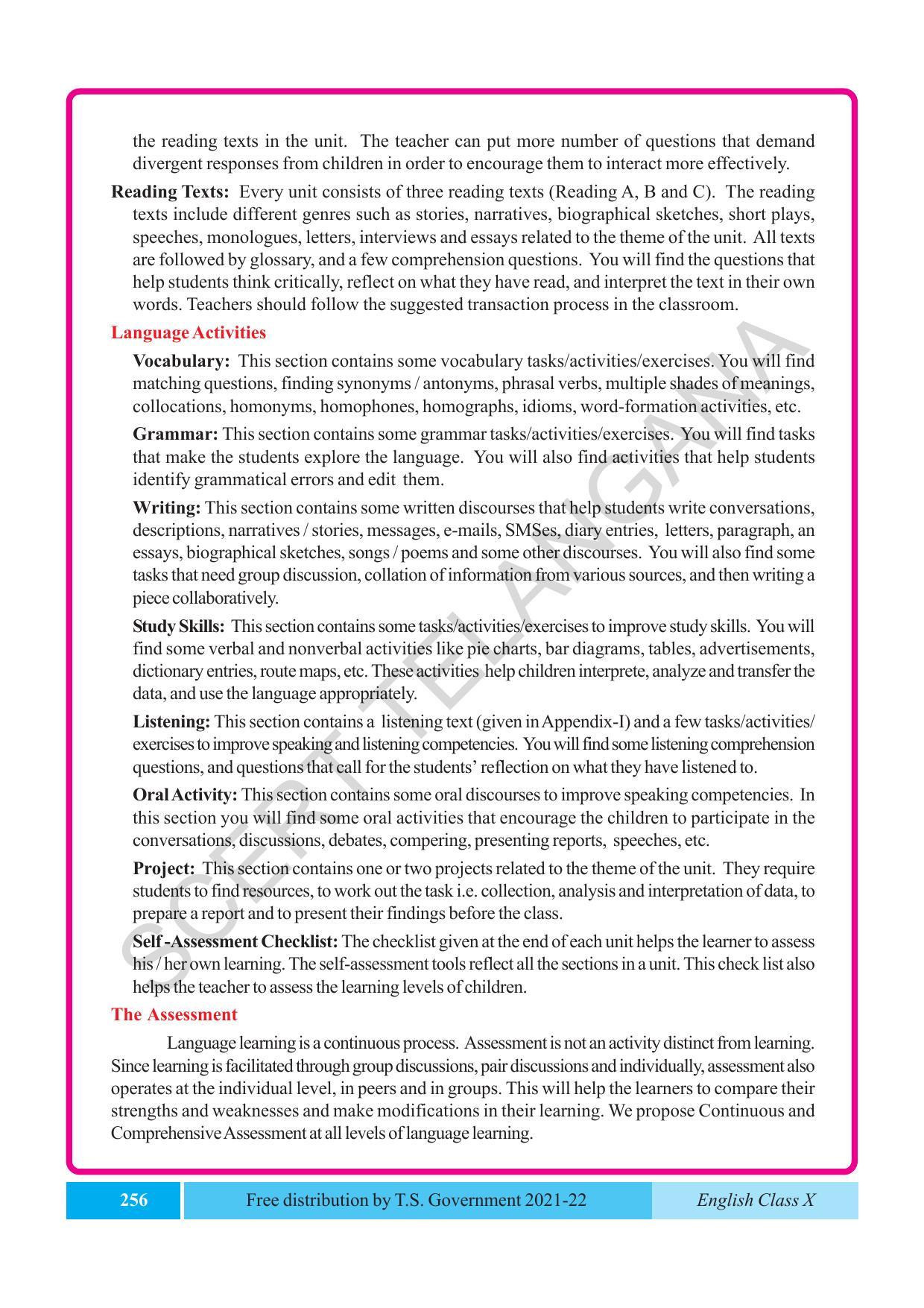 TS SCERT Class 10 EnglishText Book - Page 266